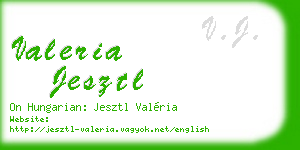 valeria jesztl business card